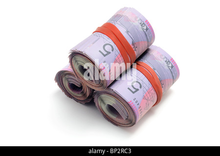 Bündel von Banknoten Stockfoto
