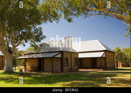 Einige der alten Gebäude an der Telegraph Station in Alice Springs, Northern Territory, Australien Stockfoto