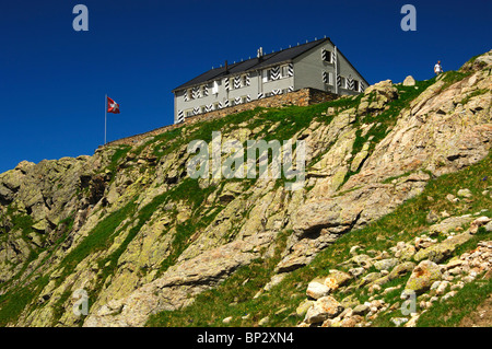 Gleckstein Hütte des Schweizer Alpen Club (SAC), Grindelwald, Schweiz Stockfoto