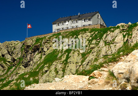 Gleckstein Hütte des Schweizer Alpen Club (SAC), Grindelwald, Schweiz Stockfoto