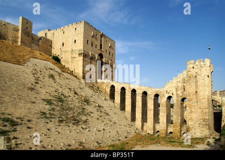 Zitadelle in Aleppo, Syrien Stockfoto