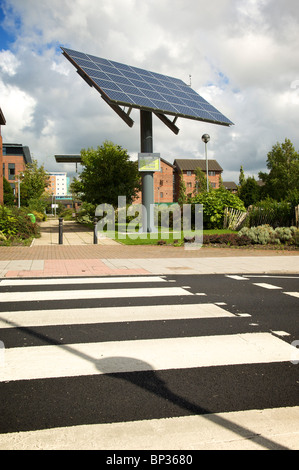 Solar-Panel an der University of central Lancashire, Preston Stadtzentrum, Lancashire, England Stockfoto