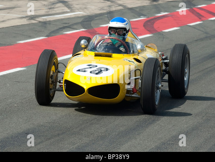 Ferrari 156 Formel1 Rennwagen, 2010 Silverstone Classic, UK Stockfoto