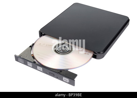 Die DVD und CD-ROM-Laufwerk Stockfoto