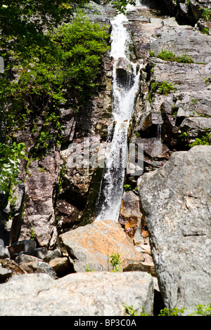 Silber Cascade Wasserfall im Carroll County, New Hampshire. Stockfoto