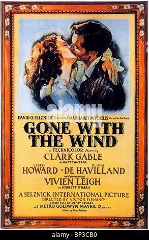 FILMPLAKAT, GONE WITH THE WIND (1939) Stockfoto