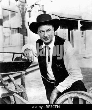 GARY COOPER HOHER MITTAG (1952) Stockfoto