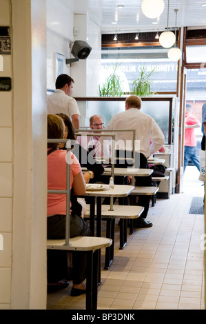 Kelly Pie and Mash Shop in East London und alte Tradition. Stockfoto