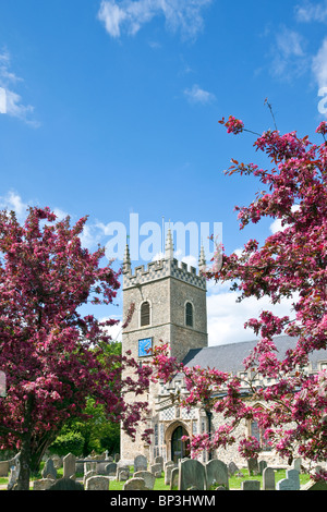 St. Leonards Kirche am Horringer im Frühjahr, Suffolk Stockfoto