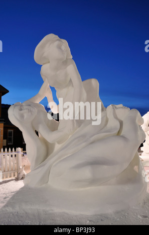 Schneeskulpturen, Breckenridge, Colorado, USA Stockfoto