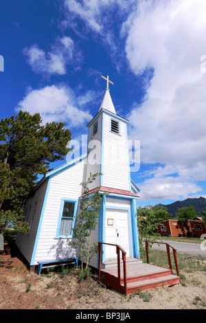 St. Johannes der Täufer eine kleine katholische Kirche in Carcross Yukon Kanada Stockfoto