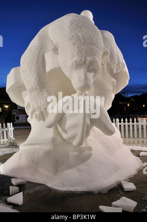 Schneeskulpturen, Breckenridge, Colorado, USA Stockfoto