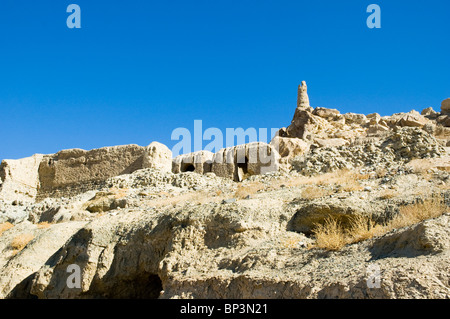 Afghanistan, Bamiyan. Die islamische Stadt von Shar-e Gholgola in Bamiyan wurde von Dschingis Khan im Jahre 1221 zerstört. Stockfoto