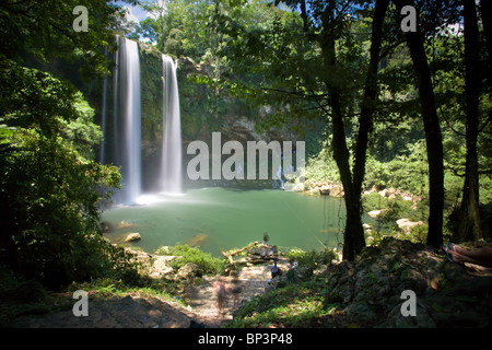 Wasserfall Misol Ha in der Nähe von Palenque, Chiapas, Mexiko Stockfoto