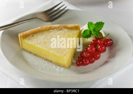 Tarte au Citron Zitronentorte Stockfoto