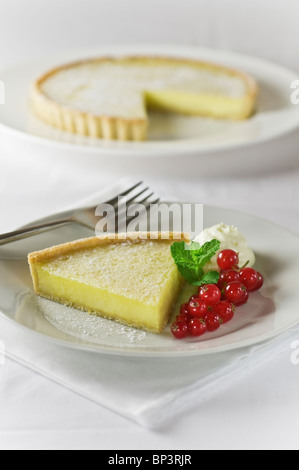 Tarte au Citron Zitronentorte Stockfoto