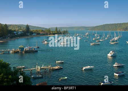 Pittwater aus Palm Beach Palm Beach Strände im Norden Sydney NSW Australia Stockfoto