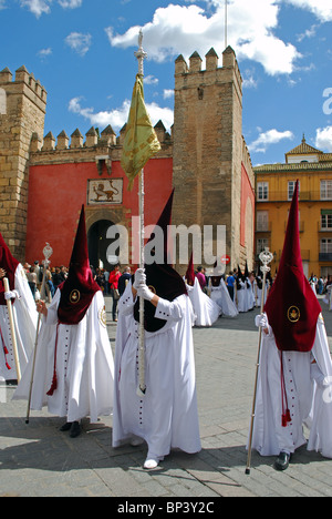 Santa Semana (Karwoche), Sevilla, Provinz Sevilla, Andalusien, Südspanien, Westeuropa. Stockfoto