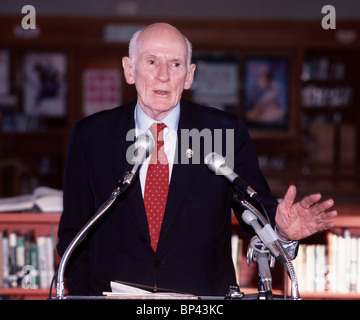 Vereinigte Staaten Senator von Kalifornien, Alan Cranston. Stockfoto