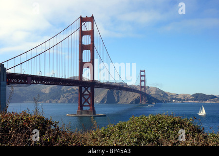Die Golden Gate Bridge über die San Francisco Bay, USA Stockfoto