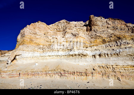 Westsahara, Klippen am Atlantik-Küste. Stockfoto