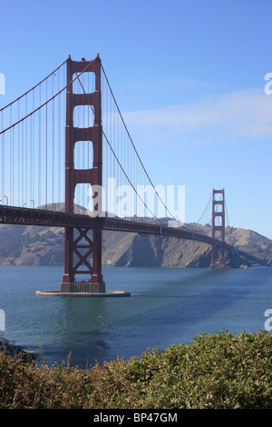 Die Golden Gate Bridge über die San Francisco Bay, USA Stockfoto