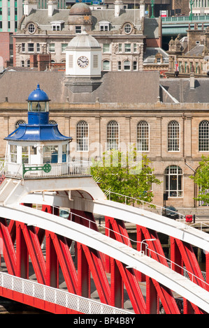 Drehbrücke, Newcastle Upon Tyne, England Stockfoto