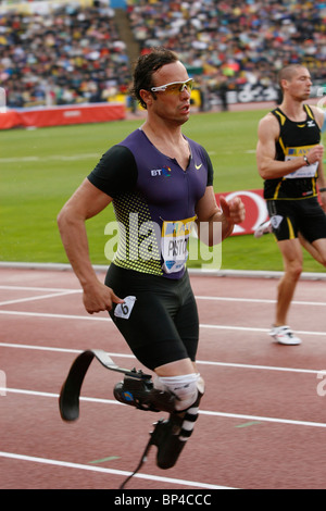 Oscar Pistorius im Aviva Leichtathletik Grand Prix London Stockfoto