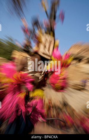 Die maskierten Tanz in tereli, Dogon, Mali Westafrika Stockfoto