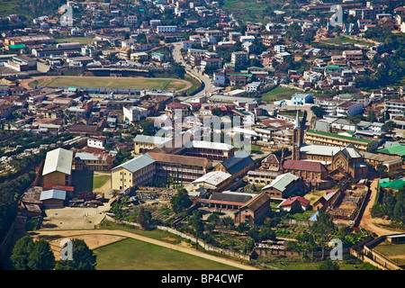 Übersicht von Fianarantsoa City, Süd-Zentral-Madagaskar Stockfoto