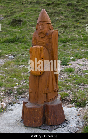 Hand Carfted hölzernen Repliken von der Lewis-Schachfiguren bei Edar Dha Fhadhail, Lewis.  SCO 6281 Stockfoto