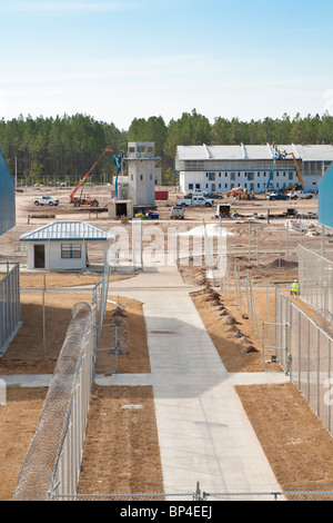 Florida - Februar 2009 - Bau des Gefängnisses Wachturm in der Strafanstalt in Zentral-Florida Stockfoto