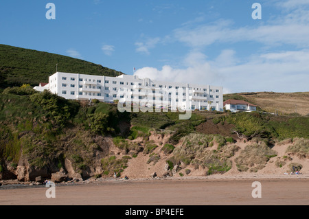 Saunton Sands Hotel, mit Blick auf Saunton Strand North Devon Stockfoto