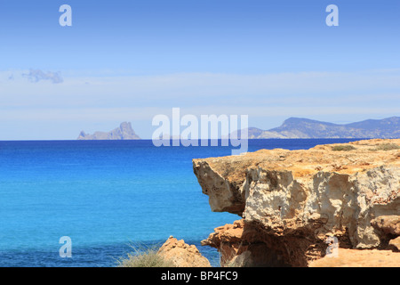 Schönen Strand Cala Saona Formentera Balearen Mittelmeer Stockfoto