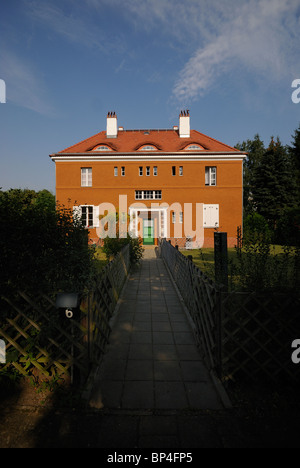 Die Gartenstadt Falkenberg, Gartenstadt Falkenberg, Tinte Box Kolonie, UNESCO-Weltkulturerbe. Akazienhof, Berlin, Deutschland, Europa. Stockfoto