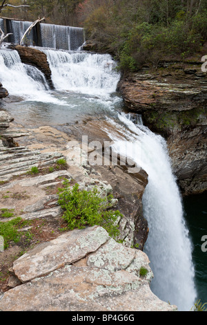 Fort Payne, AL - Apr 2009 - Wasserfall im DeSoto State Park in Fort Payne, Alabama Stockfoto