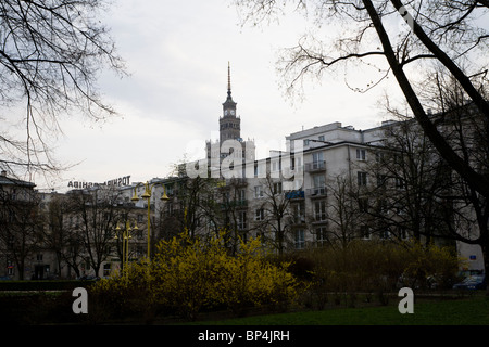 Palast der Kultur und Wissenschaft, Warschau. Stockfoto