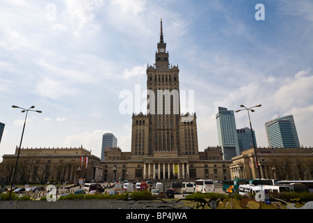 Palast der Kultur und Wissenschaft, Warschau. Stockfoto