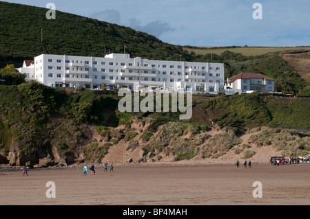 Saunton Sands Hotel, mit Blick auf Saunton Strand North Devon Stockfoto