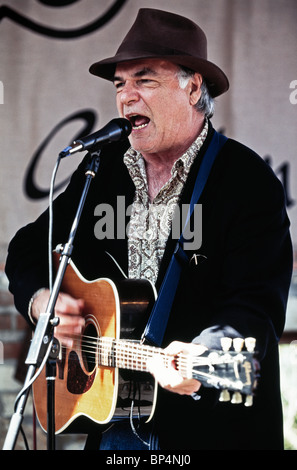 Singer-Songwriter David Olney führt auf dem South by Southwest. Austin, Texas Stockfoto