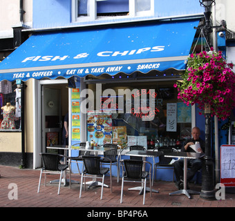 Ein Fisch & Chip Shop in Brighton, West Sussex, England, U.K Stockfoto