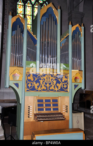 Alte hölzerne Kirche Orgel, St.Mary Kathedrale, Visby, Gotland Grafschaft, Provinz Gotland, Schweden Stockfoto