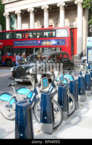 Transport For London Barclays Cycle Hire Docking-Bucht - Bloomsbury - London Stockfoto