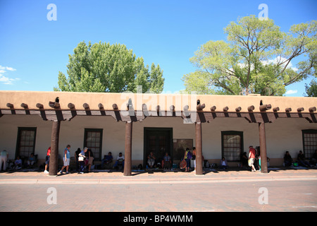 Palace of the Governors, Santa Fe, New Mexico, USA Stockfoto