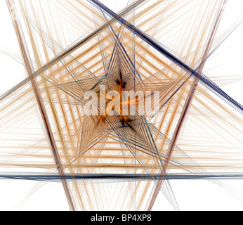 Veranschaulichung der komplexen Fünfecken gemacht Stockfoto