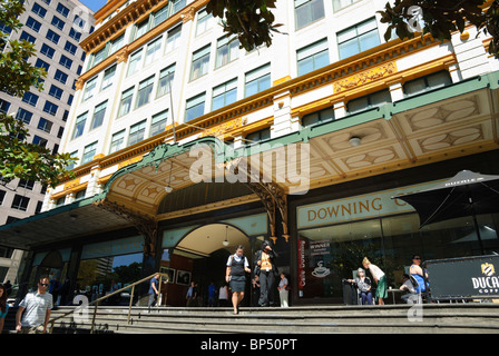 Eintritt in die Downing Centre, Sydney, Australien: eines der Haupthof Gebäude in der Stadt. Stockfoto