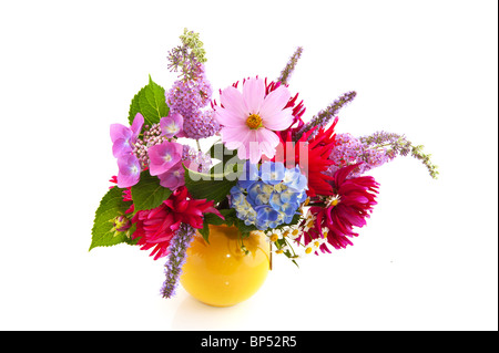Garten Blume Bouquet mit Hydrangea Kosmos und andere Stockfoto
