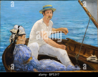 Bootfahren, 1874 von Édouard Manet Stockfoto