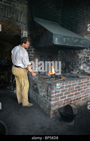 Schmiede in ft. Gaines auf Dauphin Island entlang der Golfküste an Mobile Alabama Stockfoto