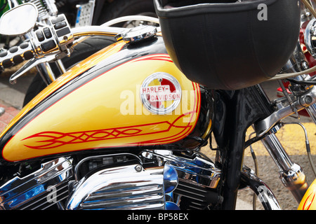 Harley Davidson Motorcylce bei Harley-Rallye in Spanien Stockfoto
